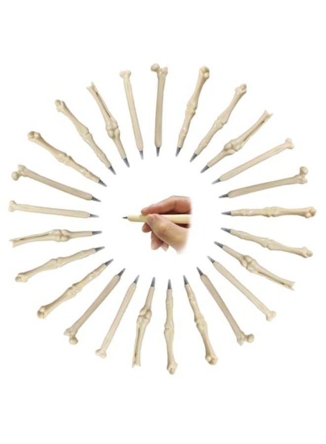 Bukela NALACAL 25 PCS Bone Shaped Ballpoint Pens with Black Ink for Medical School, Halloween Christmas Doctor Nurse School Office Party Supplies - Image 1